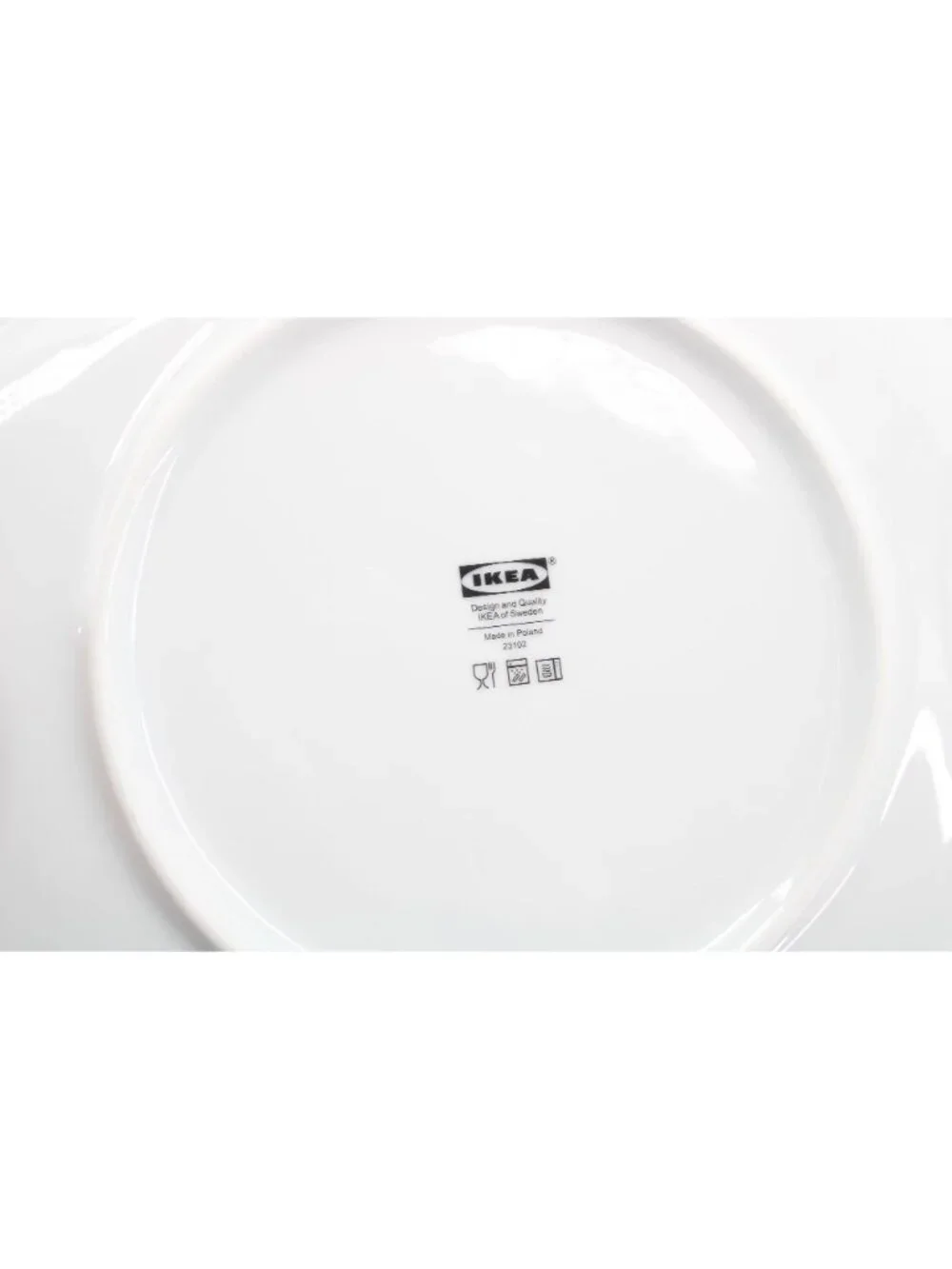4 Ikea Black White Stars Dots Limited Edition Dinner Plate 23102 94456
